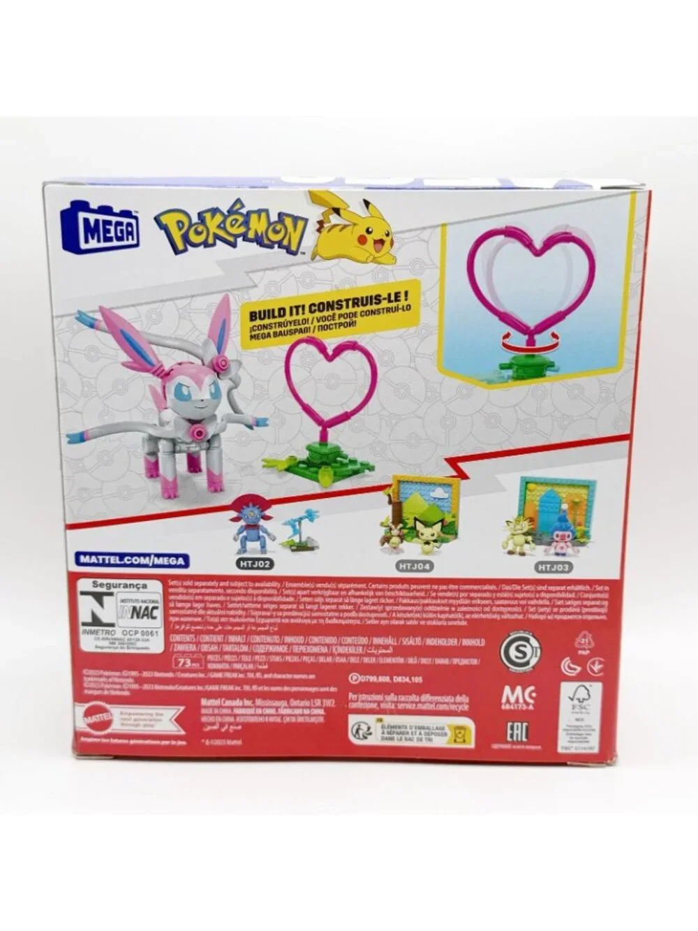 MEGA Pokémon Sylveon Nymphali Feelinara Pokemon Build It HTJ01 2023 NEW